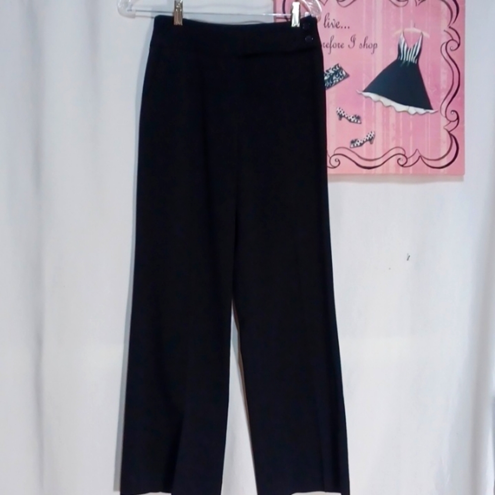 DRESS BARN WOMENS SLACKS BLACK SIZE 4